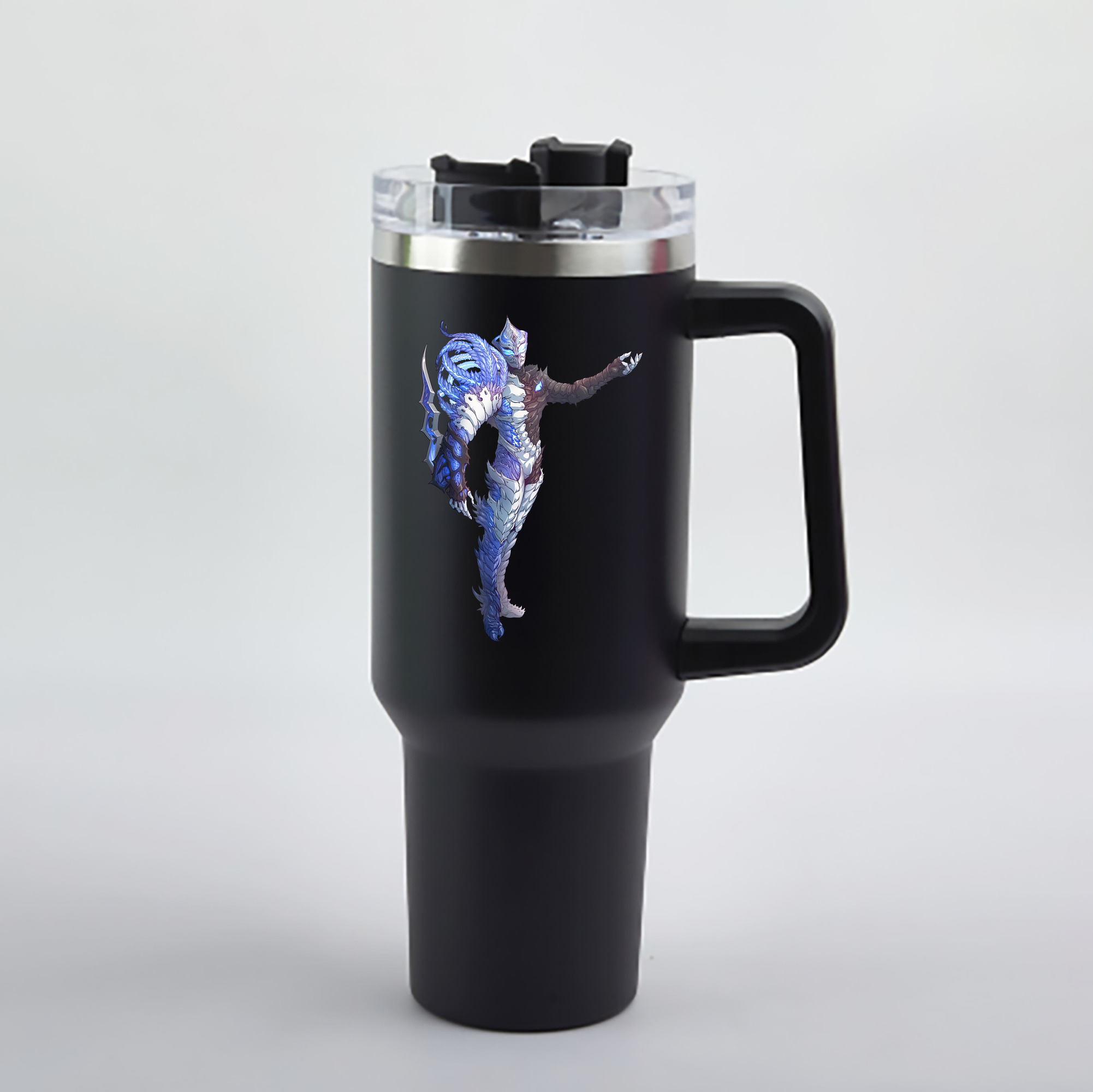 ウルトラマン Ultraman 1200mL車用タンブラー - クリスタルステッカー（プラスチックストロー付き）