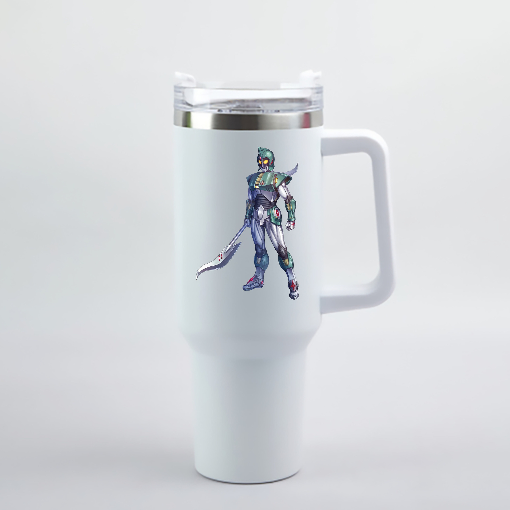 （画像用） ウルトラマン Ultraman 1200mL車用タンブラー - クリスタルステッカー（プラスチックストロー付き）