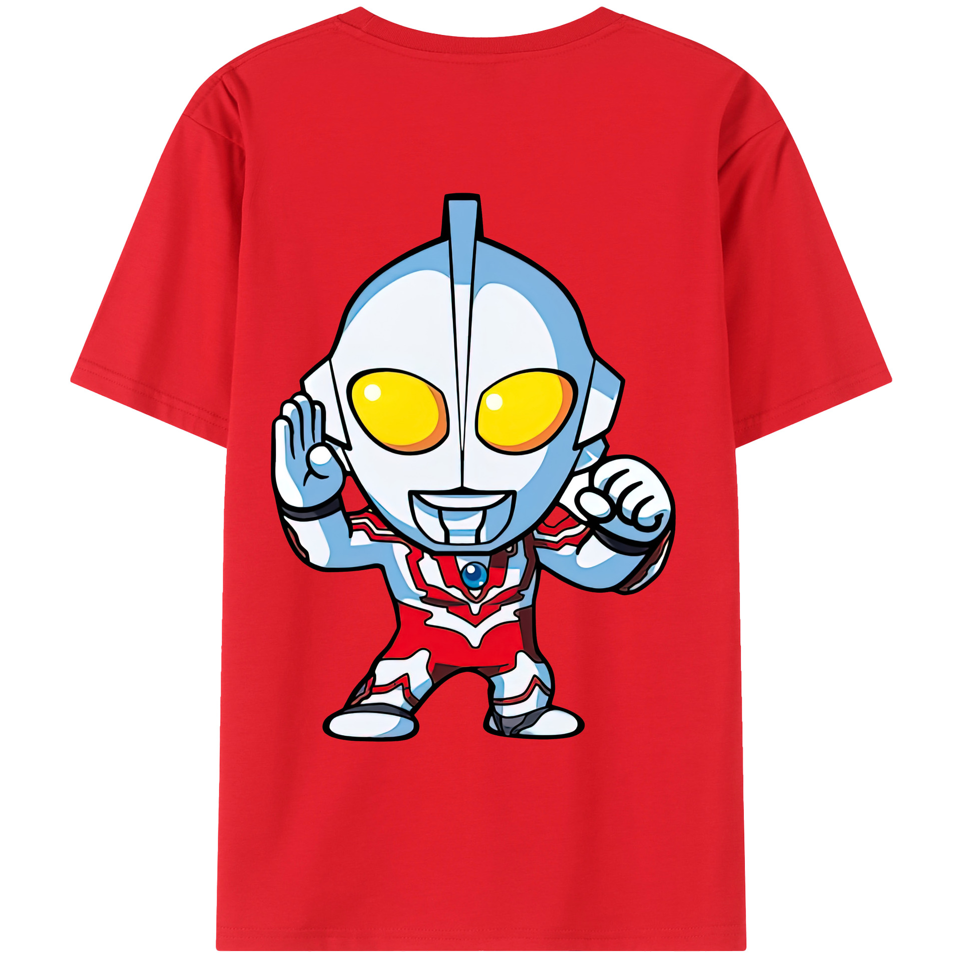 （画像用） ウルトラマン Ultraman 綿100％半袖Tシャツ（背面プリント）