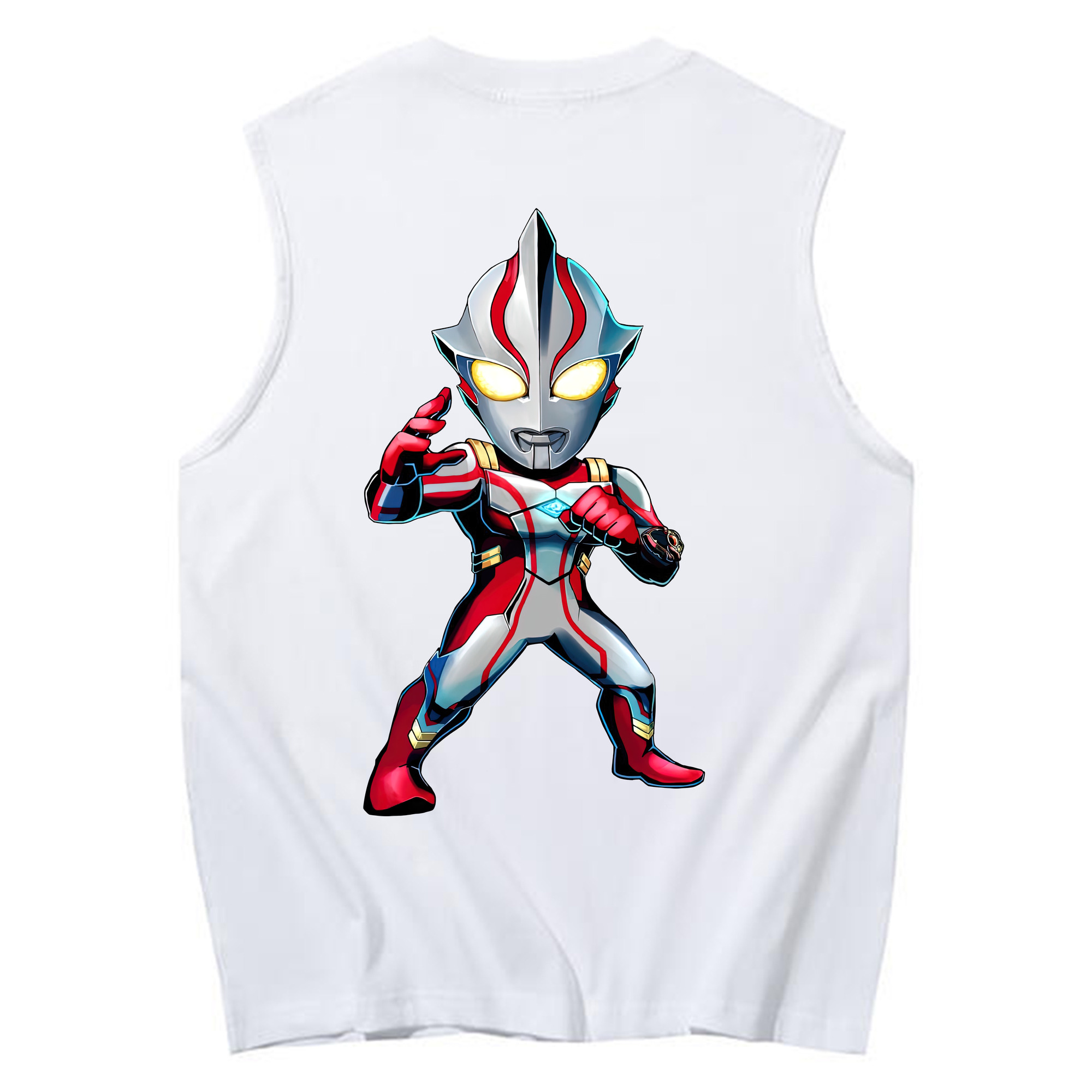 （画像用） ウルトラマン Ultraman コットン100％タンクトップ（背面プリント）