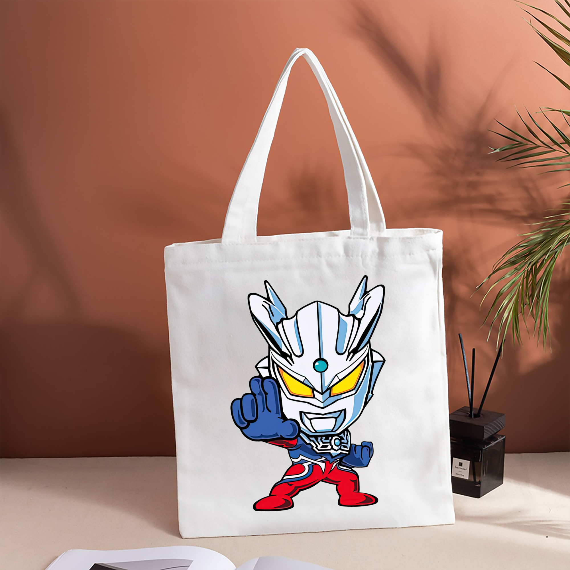 ウルトラマン Ultraman 縦型キャンバス生地手提げバッグ　トートバッグ