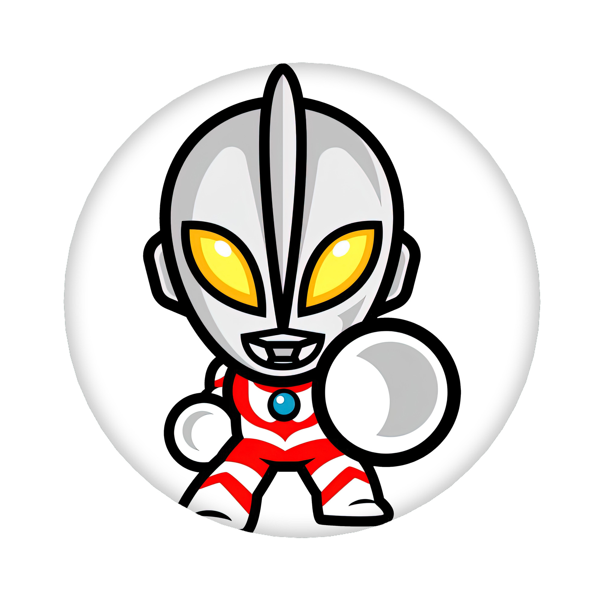 （画像用） ウルトラマン Ultraman 6cm 缶バッジ 複数セット